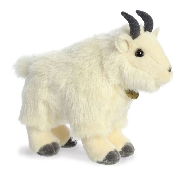 Aurora White Miyoni Mountain Goat Stuffed Animal Medium - Picture 2 of 9